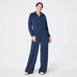 Spanx AirEssentials Wide Leg Pant 13 Spanx AirEssentials Wide Leg Pant -Fashion Lingerie Store SpanxAirEssentialsWideLegPant50239RNavy 2