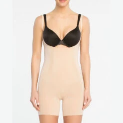 Spanx OnCore Open-Bust Mid-Thigh Bodysuit