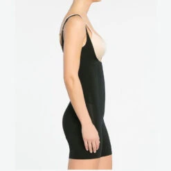 Spanx OnCore Open-Bust Mid-Thigh Bodysuit 9 Spanx OnCore Open-Bust Mid-Thigh Bodysuit -Fashion Lingerie Store Spanx Open Bust Body 10130R Very Black petticoat fair S