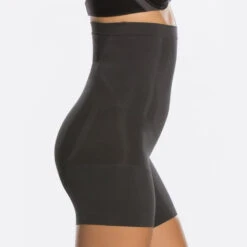 Spanx OnCore High-Waisted Mid-thigh Short 9 Spanx OnCore High-Waisted Mid-thigh Short -Fashion Lingerie Store Spanx Slimcognito SS1915 Black Petticoat Fair S