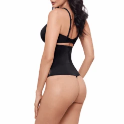Sexy Sheer Shaping High-Waist Thong 13 Sexy Sheer Shaping High-Waist Thong -Fashion Lingerie Store TCSexySheerShapingHigh WaistThong2778Black 2