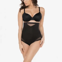 Sexy Sheer Shaping High Waist Brief