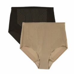 2-Pack Light Tummy Control Shaping Briefs -Fashion Lingerie Store TCShapewear2 PackLightTummyControlShapingBriefs2532StuccoandBlack1