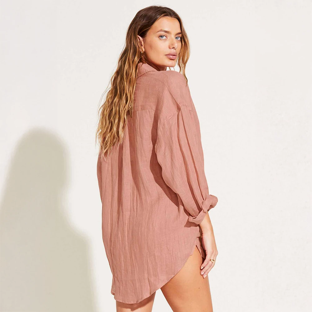 Playa Linen Boyfriend Shirt 5 Playa Linen Boyfriend Shirt - Image 3