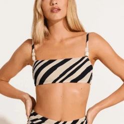 Terra Bralette Top Sandbar Stripe