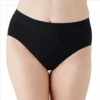 Wacoal At Ease Hi-Cut Panty Basic Colors -Fashion Lingerie Store WacoalAtEaseHi CutPanty871308blackcopy