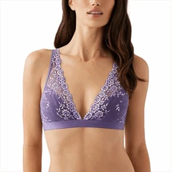 Wacoal Embrace Lace Wire Free Bralette Grape