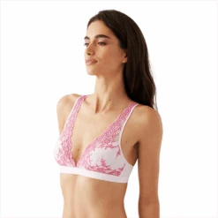 Wacoal Embrace Lace Wire Free Bralette Chateau Rose -Fashion Lingerie Store WacoalEmbraceLaceWireFreeBralette852191ChateauRose 5