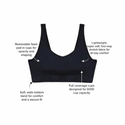 Wacoal Feeling Flexible Bralette -Fashion Lingerie Store WacoalFeelingFlexibleBralette835332BlackandRose4