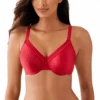 Wacoal Perfect Primer Full Figure Underwire Bra Equestrian Red 1 Wacoal Perfect Primer Full Figure Underwire Bra Equestrian Red -Fashion Lingerie Store WacoalPerfectPrimerFullFigureUnderwireBra855213EquestrianRed1