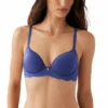 Wacoal Vivid Attraction Molded Bra Skipper Blue -Fashion Lingerie Store WacoalVividAttractionMoldedBra853384SkipperBlue