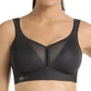 ANITA Air Control Wire-Free Sports Bra Black -Fashion Lingerie Store anita max support air 5544 black petticoat fair f